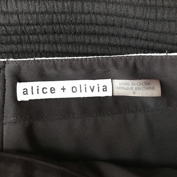 SOLD ALice & Olivia Lennon Crossover Angled Skirt - Picture 6 of 7